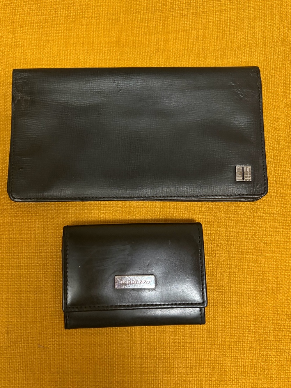Burberry wallet with matching coin purse
